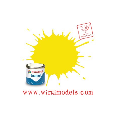 HUM-AA1095 - 99 Lemon Matt - 14ml Enamel Paint
