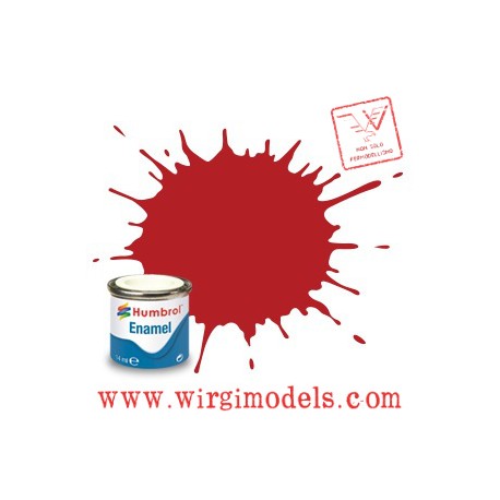 HUM-AA1660 - 153 Insignia Red Matt - 14ml Enamel Paint