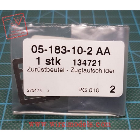 RC134721 - Zurüstbeutel - Zuglaufschilder