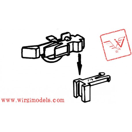 Roco 40287 - Gancio corto con presganciamento, H0.