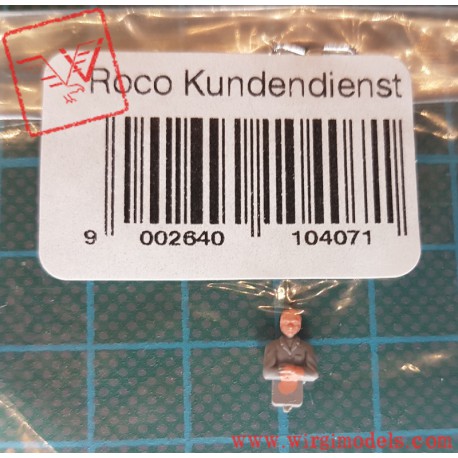 Roco 110407 - Macchinista elettrico - grigio - E-Lokführer - grau.