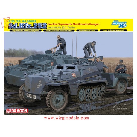 SD.KFZ252 GEPANZERTE MIT TRAILER