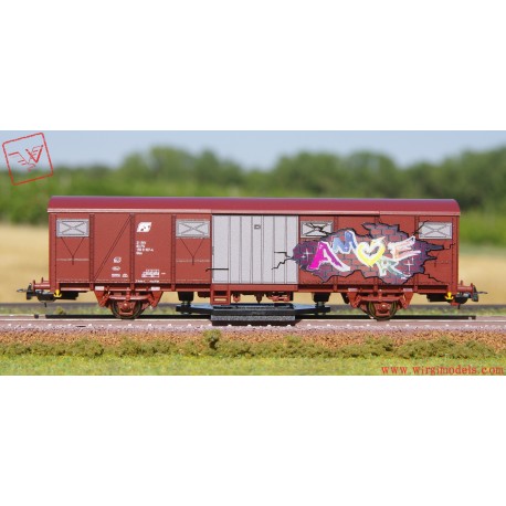 PIKO 58998 - Carro pulizia binari delle FS con graffiti, ep. V