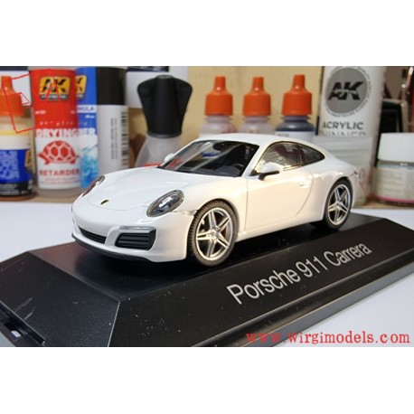 HERPA HE71000 - PORSCHE - 911 991-2, Carrera Coupe, bianco, 2017, 1:43.