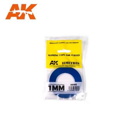 AK INTERACTIVE AK-9181 Blue masking Tape for curves 1mm