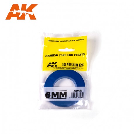 AK INTERACTIVE AK-9184 Blue masking Tape for curves 4mm