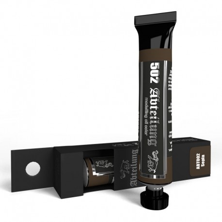 ABTEILUNG 502 ABT002 - Colore a olio Seppia, 20ml
