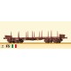 BRAWA BRW47121 - FS carro pianale con stanti, tipo Rgmms, ep. V.