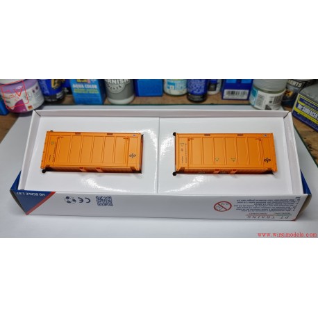 PT TRAINS PT820800 - Set 2 x Container 20 piedi OT DP - DPRE900070 7 + DPRE900221 1