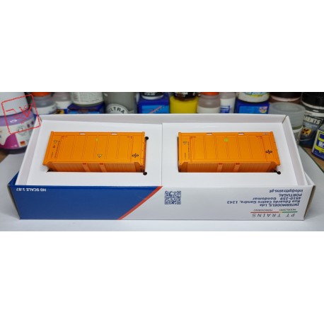 PT TRAINS PT820805 - Set 2 x Container 20 piedi OT DP - DPRE900110 7 + DPRE900206 3