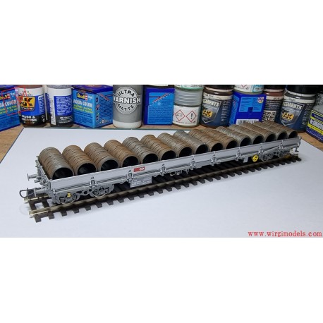 Roco 76591 - Carro piatto con stanti, FFS, ep. VI.