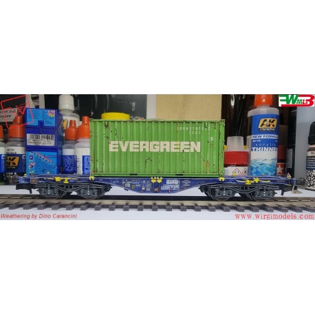 WMLAB - Kit. PT TRAINS - PT100267 carro MODALIS Sgmmnss e container EVERGREEN, ep. VI