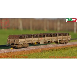 Roco 76591 - Carro piatto con stanti, FFS, ep. VI.