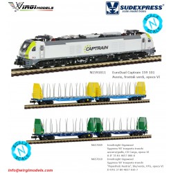 SUDEXPRESS - N-SCALE - EuroDual Captrain- Innofreight Gigawood - Novità Marzo 2026