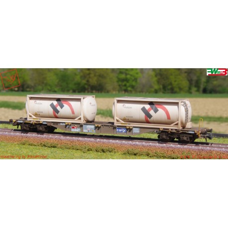 Roco 76943 - WMLAB.:001 - Carro per trasporto container, SBB, ep.: VI.