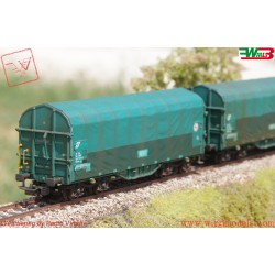 PIKO 58288 - WMLAB - Set di 2 carri trasporto coils con telone scorrevole tipo Shimmns, ep.VI