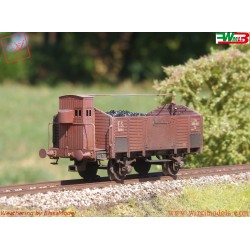 Minerva KMM1051- WMLab - 001 - Carro Ltm Tipo 1910 con garitta e carico di carbone - FS Italia, DC, ep. III.