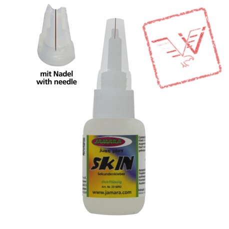 Jamara JAM236092 - Colla Ciano Acrilica SKIN DENSA con ago, 20gr.