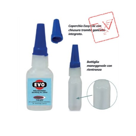 Jamara JAM230021 - Colla Ciano Acrilica EVO a MEDIA viscosità (W-50), 20gr.