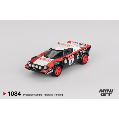 MINI GT MGT1084 - Lancia Stratos HF n°4 1978 Rally Sanremo Winner, 1:64.