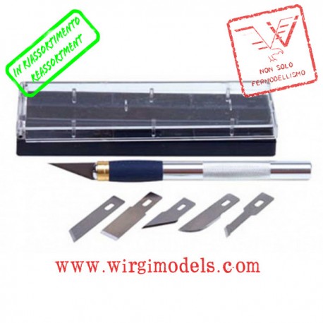 AL27028-1 - Cutter mod. n° 5 pro. con 6 mini lame assortite